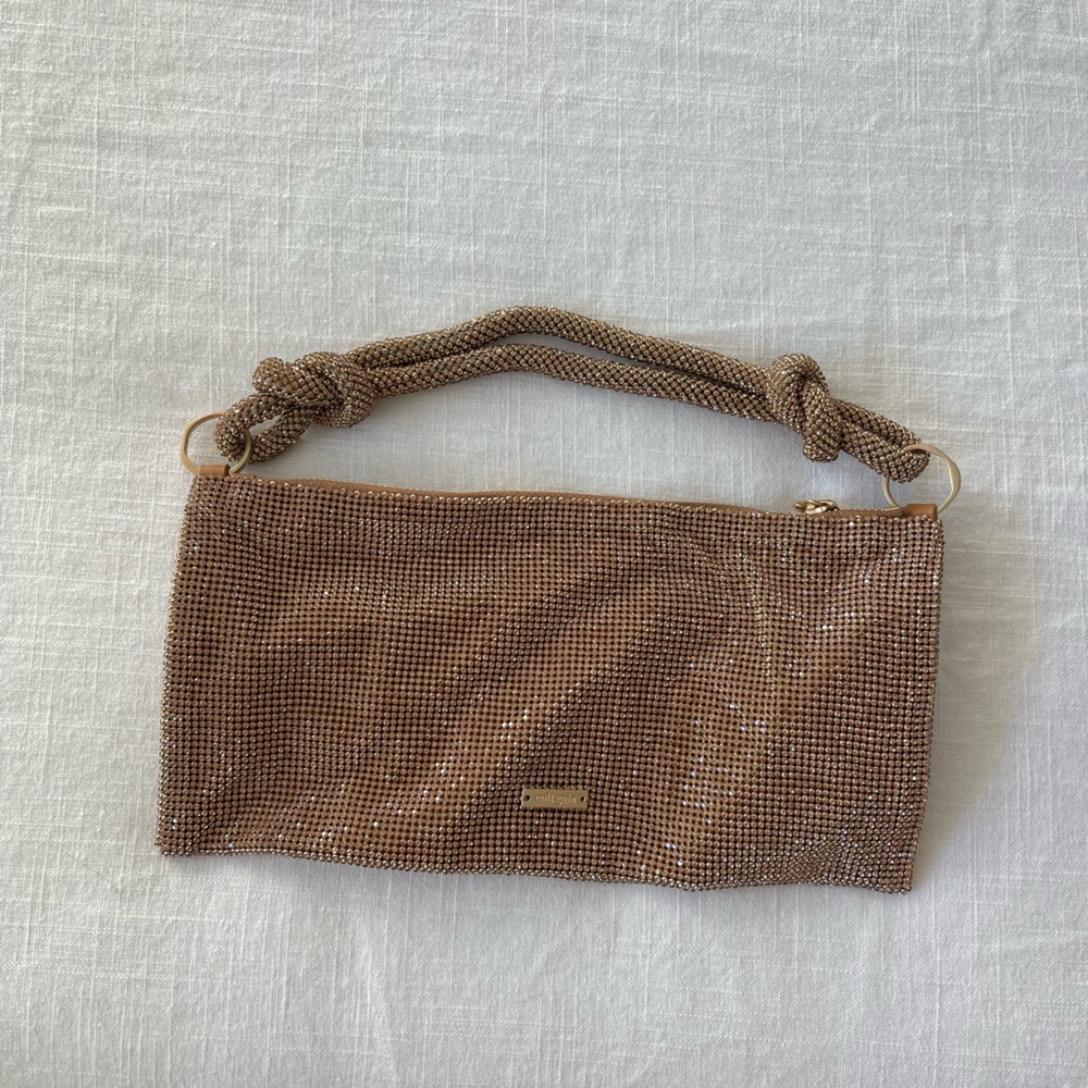 Cult Gaia Hera Nano Shoulder Bag in Champagne